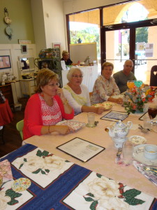 Catherine Lowery (2nd from right) and friends